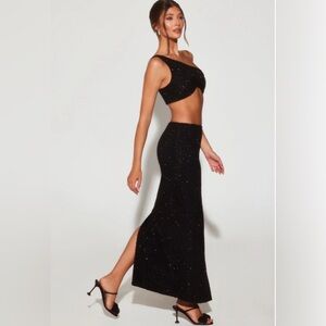 Oh Polly Embellished Two-Piece Skirt